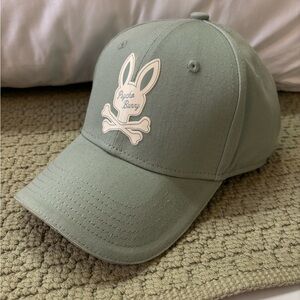 Psycho Bunny Olive Kids Cap with Logo